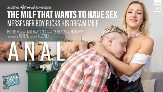 The MILF That Wants to Have Anal Sex Isabel Rose And the Young Messenger