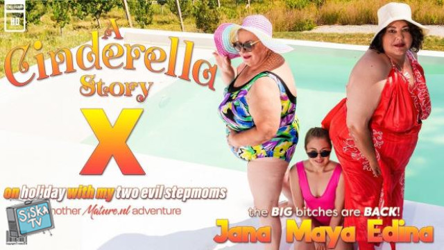Stepdaughter Maya Must Get Down On Holiday With Her Two Evil Stepmoms Jana And Edina