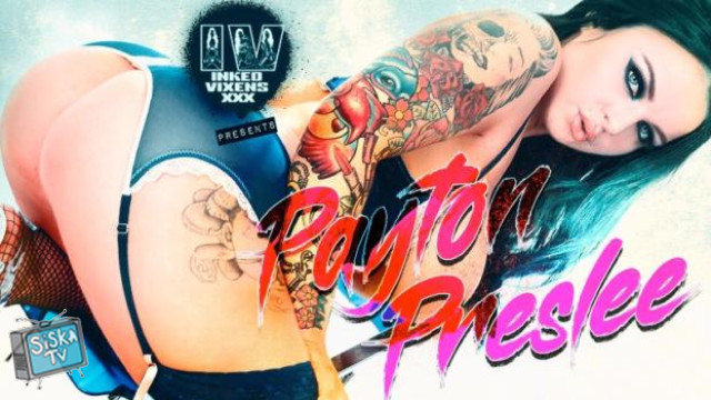 Payton Preslee takes her panties off for her new tattoo