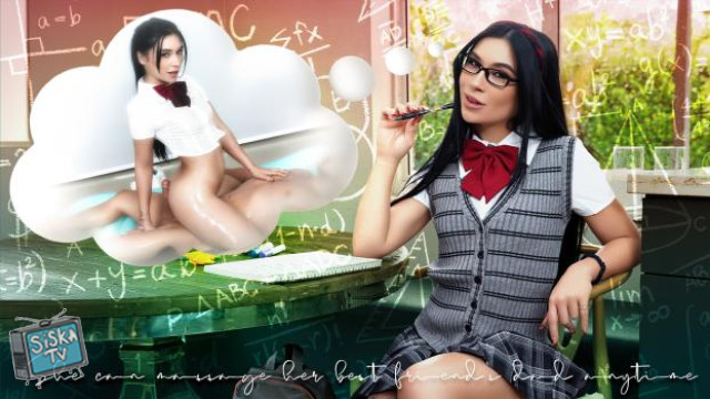 Oil and Perfect Tits She Can Massage Her Best Friend's Dad Anytime 